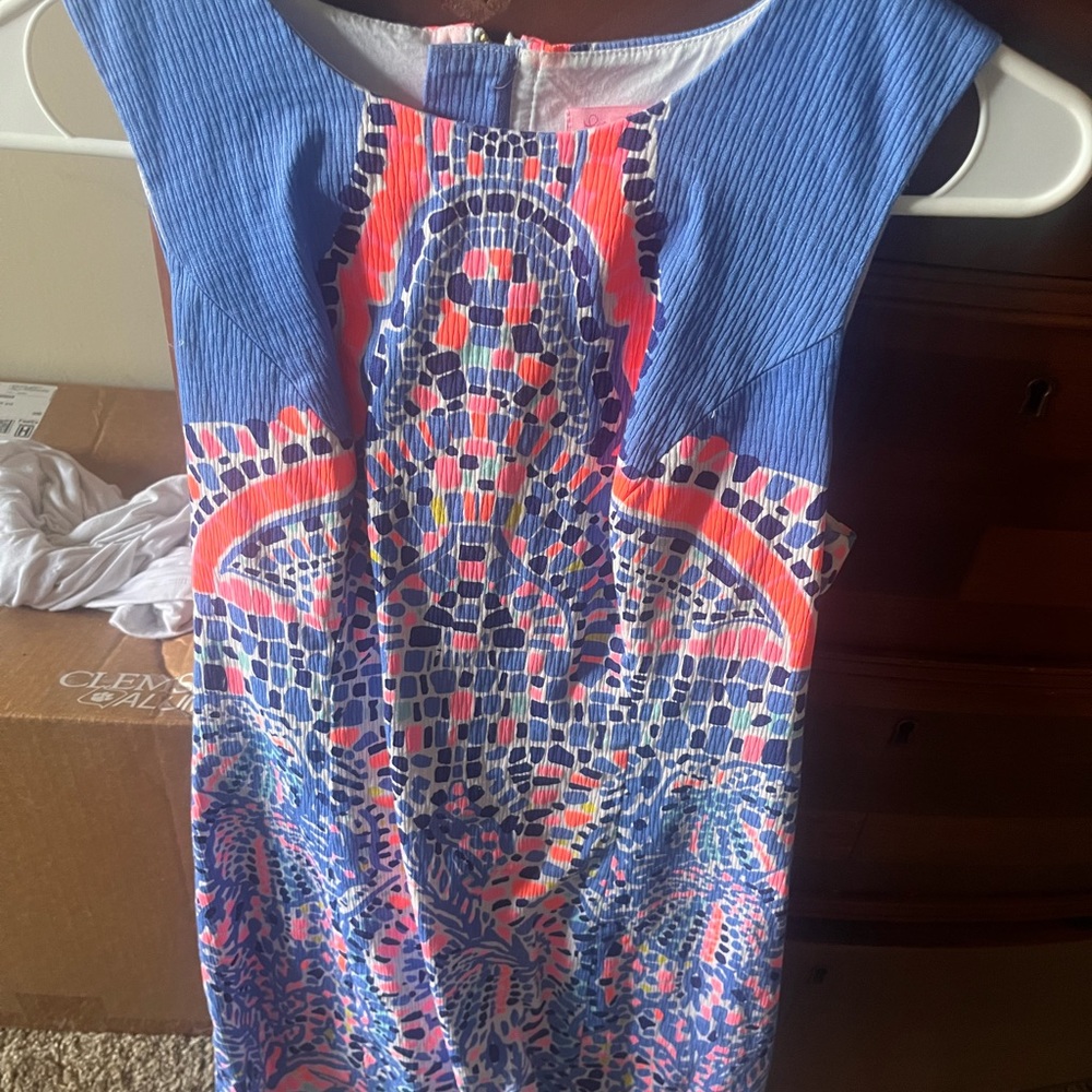 Blue and pink Lilly Pulitzer dress